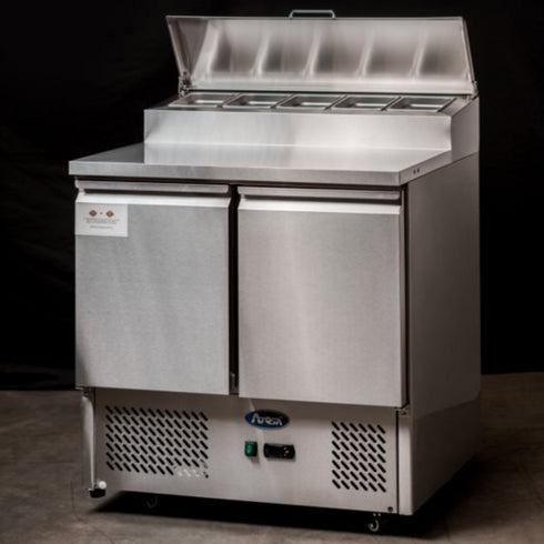 Atosa  2 Door Saladette Prep Refrigerator Open Top 300L - ESL3832